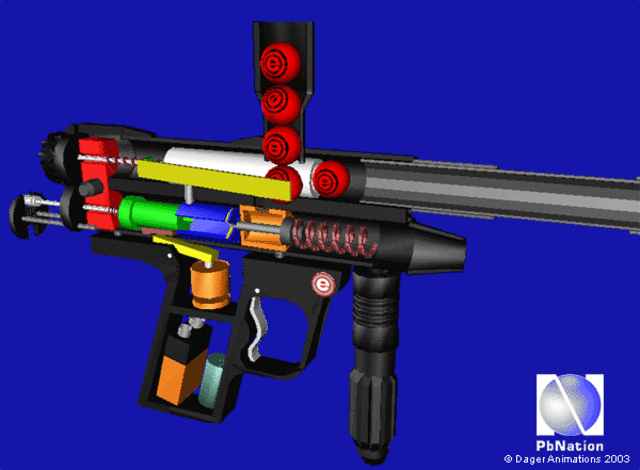 the Autococker paintball gun