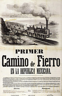 Primer vía ferroviaria de México.
