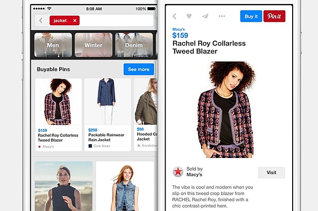 Pinterest Launches Buyable "Pins"