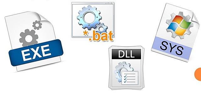 BAT, DLL, SYS