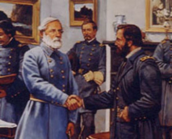 Lee's surrender at Appomattox