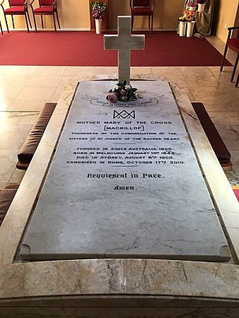 Mary Mackillop died in North Sydney