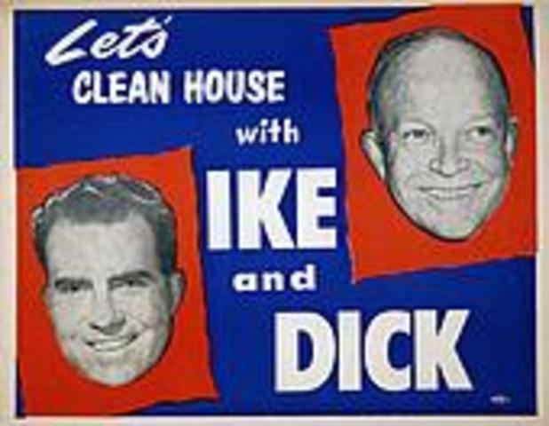 Dwight Eisenhower Elected As A Moderate Republican