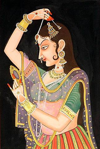 Maquillaje utilizado en India