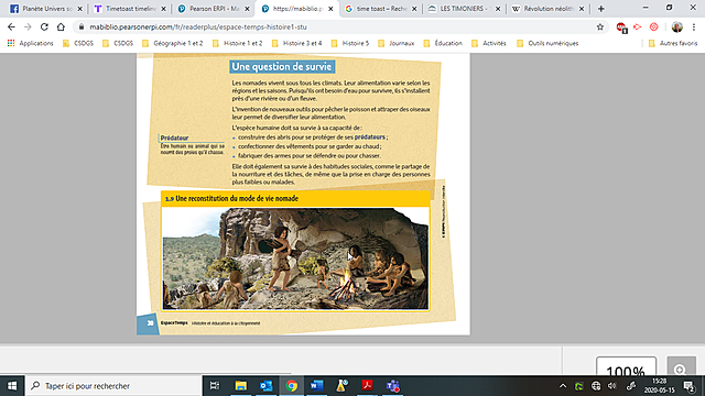 Reconstitution de mode de vie nomade