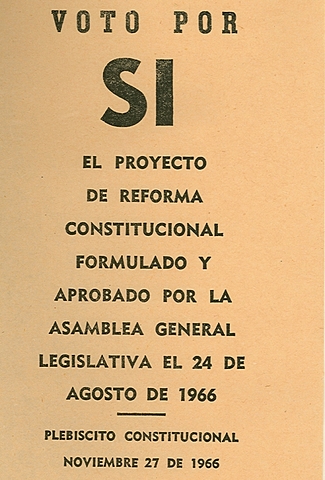 La Constitución de 1967 "Reforma naranja"