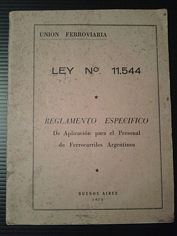 Ley 11.544. Reguló la duración de la jornada laboral