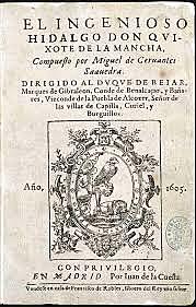 OL. Don Quijote de la Mancha (1605 y 1615).