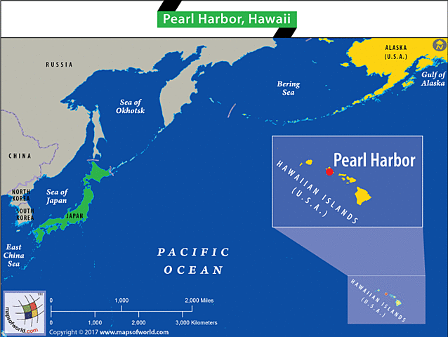 Ataque de Japón a Pearl Harbor.