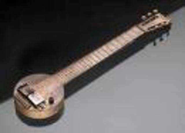 there is a guitar and theres electric guitar