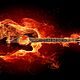 Flame guitar