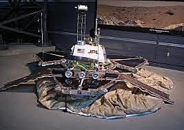 Mars Pathfinder lands on Mars