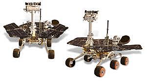 Sprit and Opportunity land on Mars