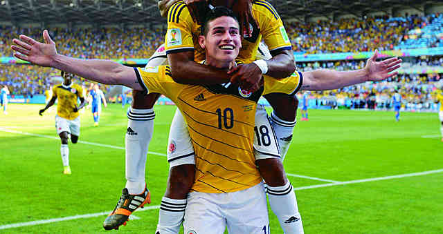 La selección Colombia llega por primera vez a los 4tos de final de un mundial