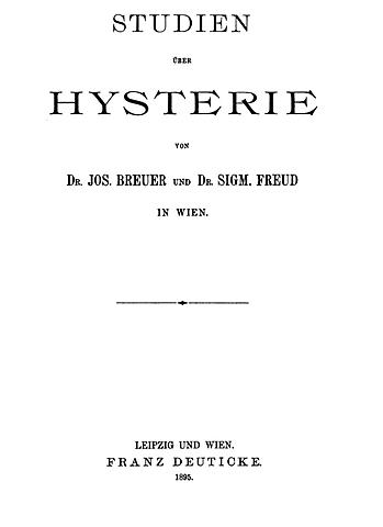 Libro en colaboración con Breuer "Estudios sobre la histeria” (Freud)
