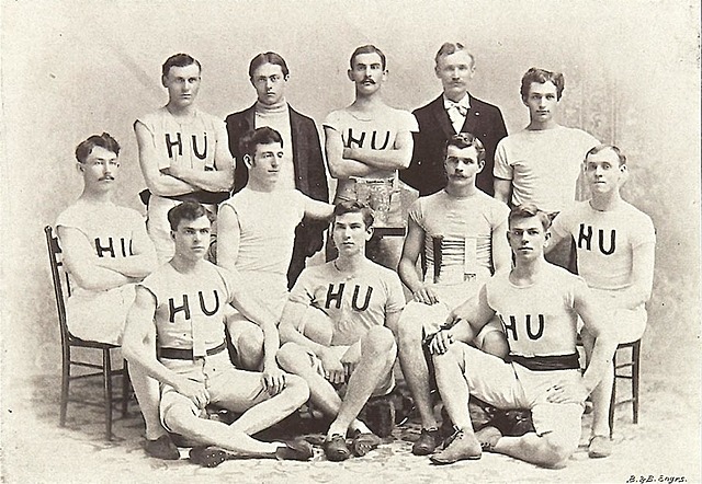 The first collegiate Basket ball Game