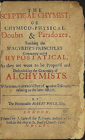 The publication of The Sceptical Chymist by Robert Boyle, the origin of the modern Chemistry
