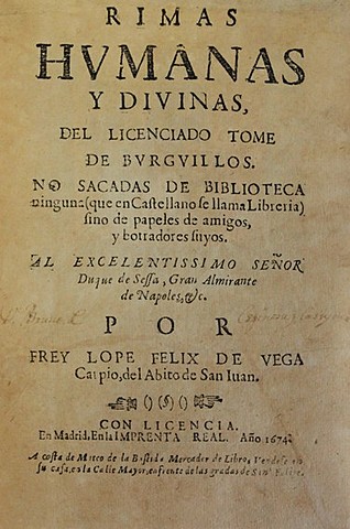 RIMAS HUMANAS Y DIVINAS DEL LICENCIADO TOMÉ DE BURGUILLOS.