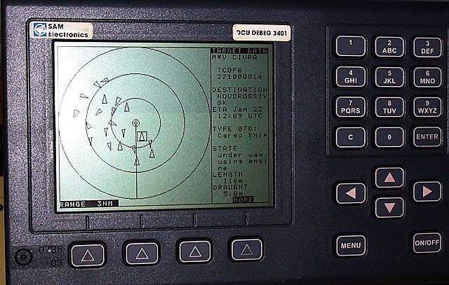 The first use of the automatic identification system (AIS)