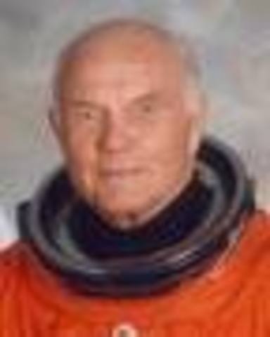 John Glenn returns to space.