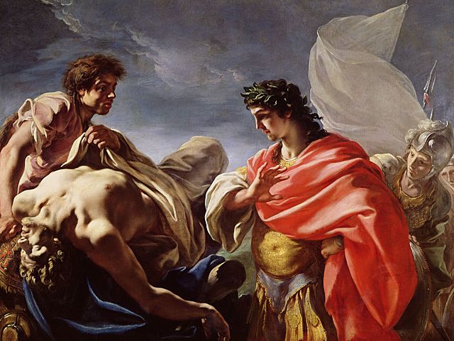 Teucer Kills Gorgythion and Archeptolemus.