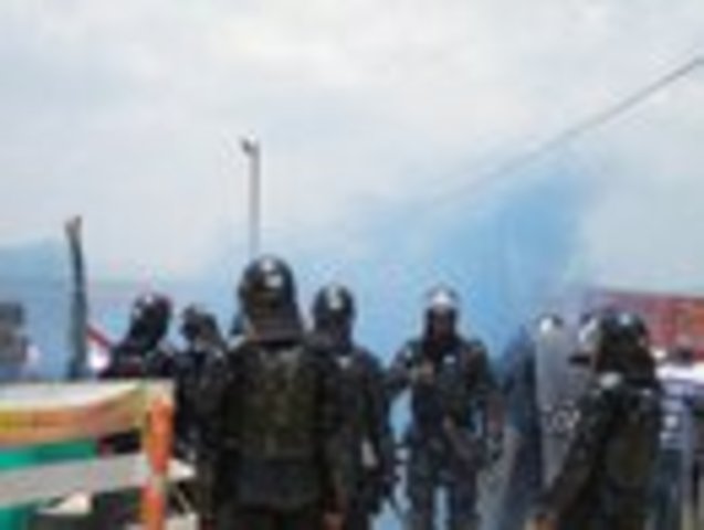 Habitantes de Campo Alegre paralizan las obras de estabilización de la ladera noroccidental