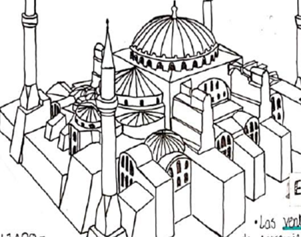 Construcción de Hagia Sophia- Constantinopla