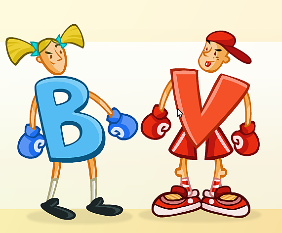 Palabras homófonas con la letra "b" y la letra "v".