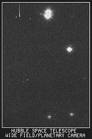 'First Light' the first image taken from the Hubble Space Telescope