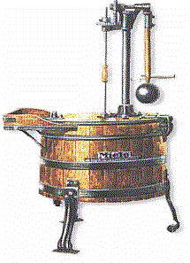 la primera máquina de lavar rotatoria