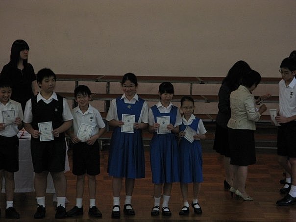Graduating elementary school