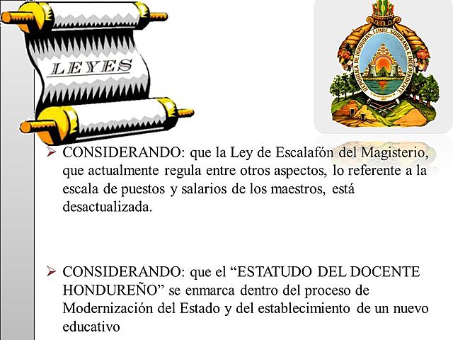 Ley de Escalafón del Magisterio