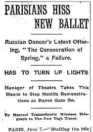 The Rite of Spring Ballet Debuts