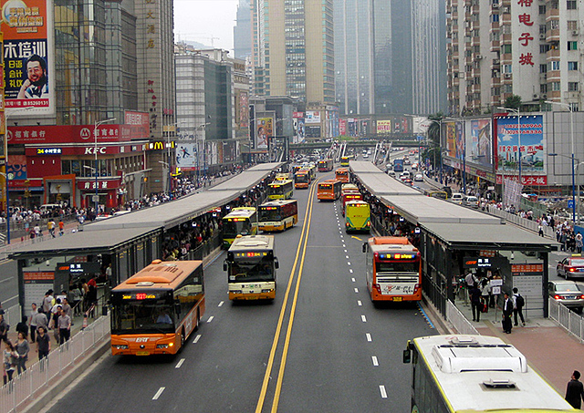 China’s Guangzhou Bus Rapid Transit Network