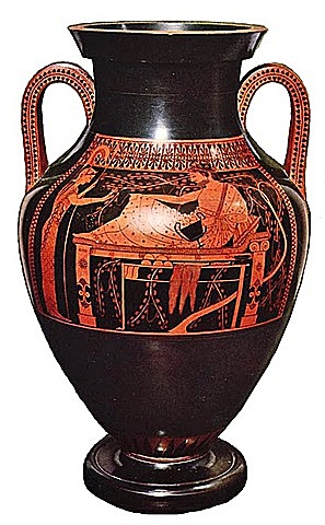 Archaïsch zwartfigurige vaas