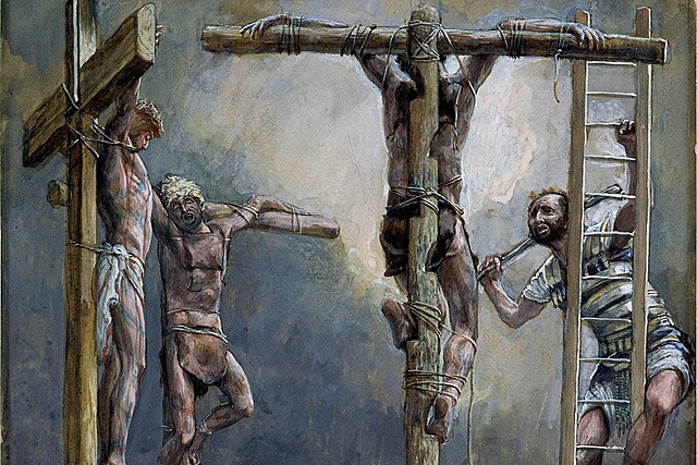 Kruisiging word als straf afgeschaft.