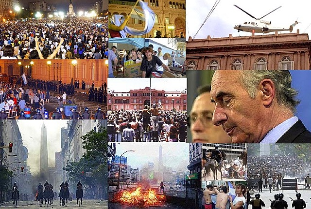 Crisis 2001 presidncia Fernando de la Rúa