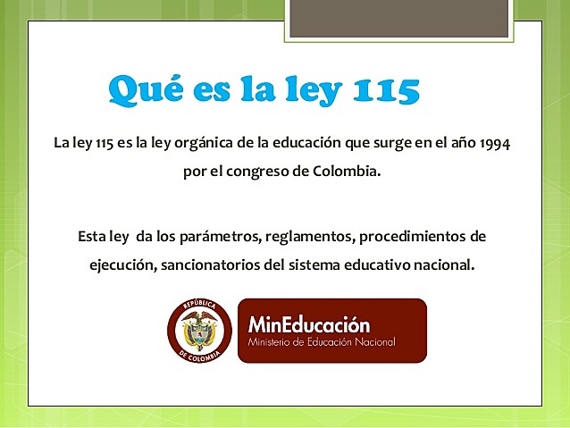 Ley 115