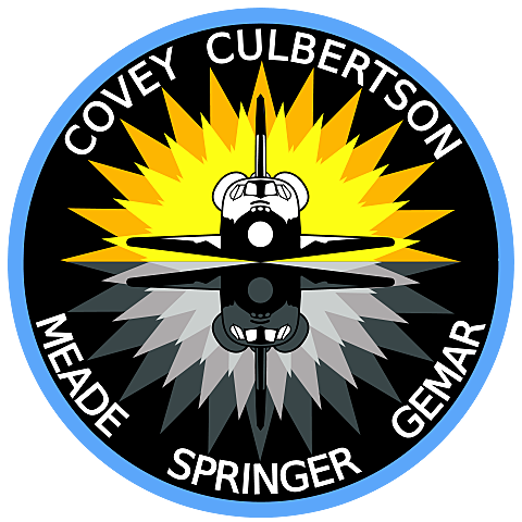 STS-38, the Atlantis damage to its tiles during a thunderstorm