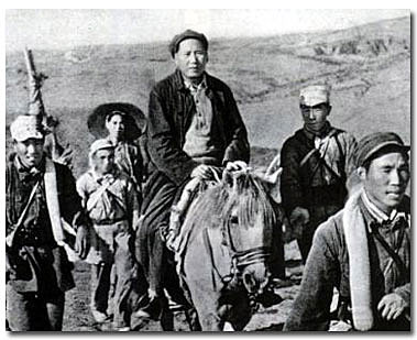 Fin de la Larga Marcha de los comunistas dirigidos por Mao Zedong