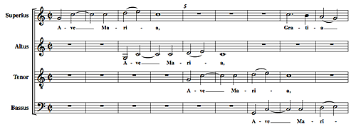 Josquin's "Ave Maria...virgo serena" Motet