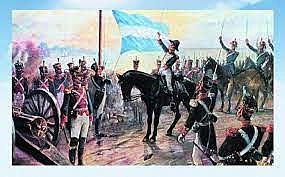 SE IZA POR PRIMERA VEZ LA BANDERA ARGENTINA