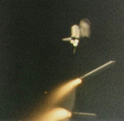 The date of the Columbia space launch.