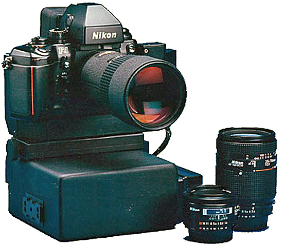 Nikon NASA F4, the first digital camera on board the Space Shuttle Discovery, mission STS-48