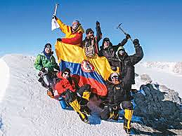 He had already started studying at school when Colombians conquered the summit of Everest