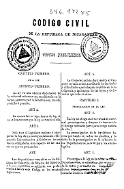 Nuevo Código Civil en Nicaragua