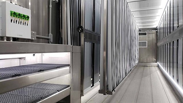 Freight Farms:The Leafy Green Machine. Re-purposing freight containers to grow fruit and vegetables in all climates around the world