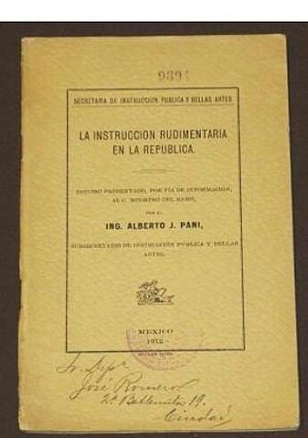 Publicación de la obra "La Instrucción Rudimentaria en la República y una Encuesta de Educación Popular" de Alberto J. Pañi