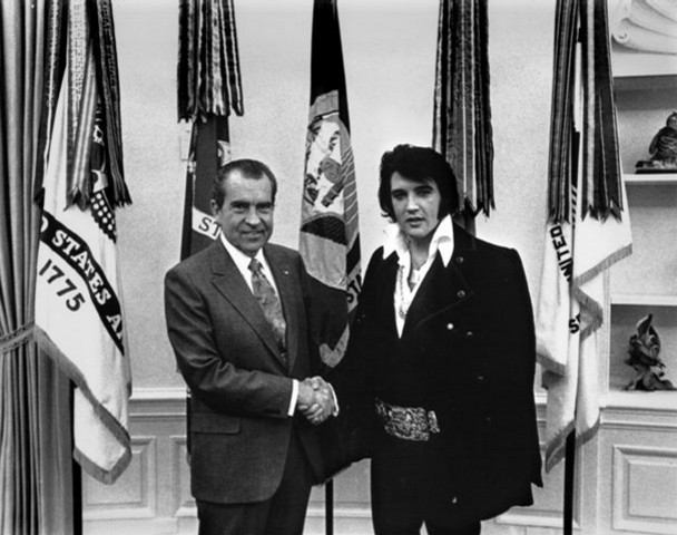 Elvis  meets the president
