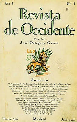 Ortega y Gasset funda la Revista de Occidente